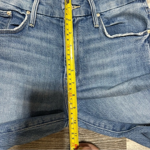 Mother The Looker Ankle Step Fray In Exposed Secret Sister Skinny Cropped Jeans - Picture 8 of 10